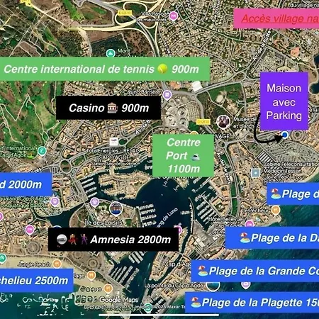 Villa Village Occitan, Maison 8 Pers, Acces Direct A La Plage, Wifi, Parking, Terrasse Agde